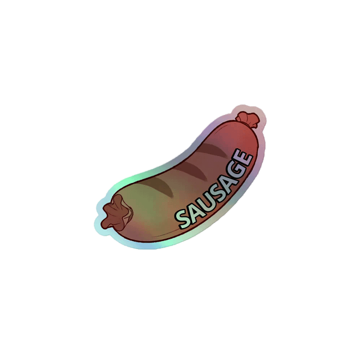 Retri - SAUSAGE HOLOGRAPHIC STICKER product image (1)