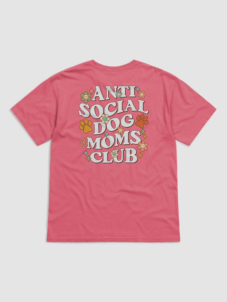 Anti Social Dog Moms Club Retro T-Shirt | Funny Introvert T-Shirt for Dog Moms product image (24)