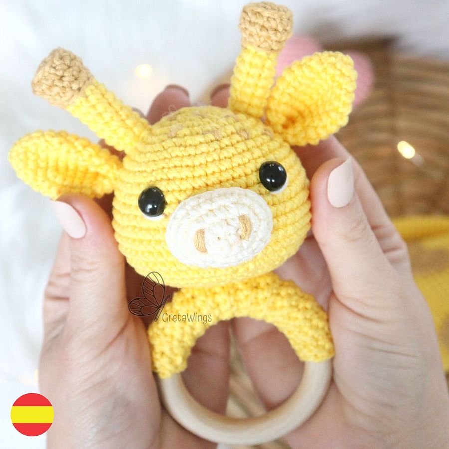 Patrón sonajero Jirafa Amigurumi (Descarga Digital) product image (1)
