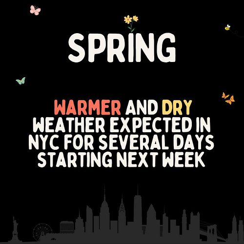 I have been waiting so long to post this. Spring is here. Party time!! 🎉 #nycweather #nycvibes #nycspring #spring #weather
