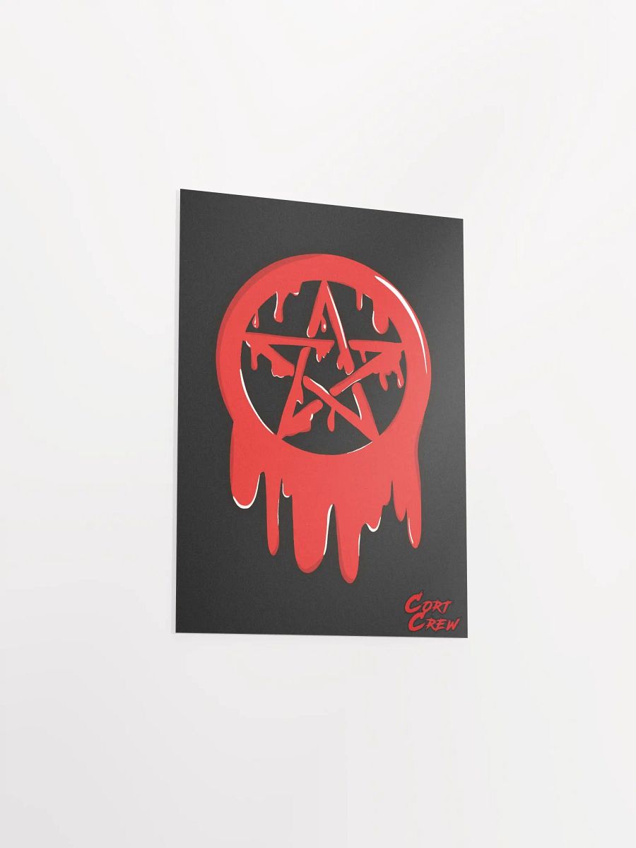 Drippy Pentagram Matte Poster product image (10)