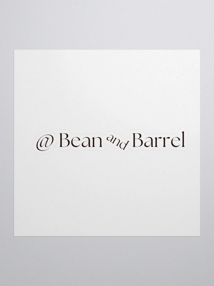 Bean and Barrel Channel Sticker product image (1)