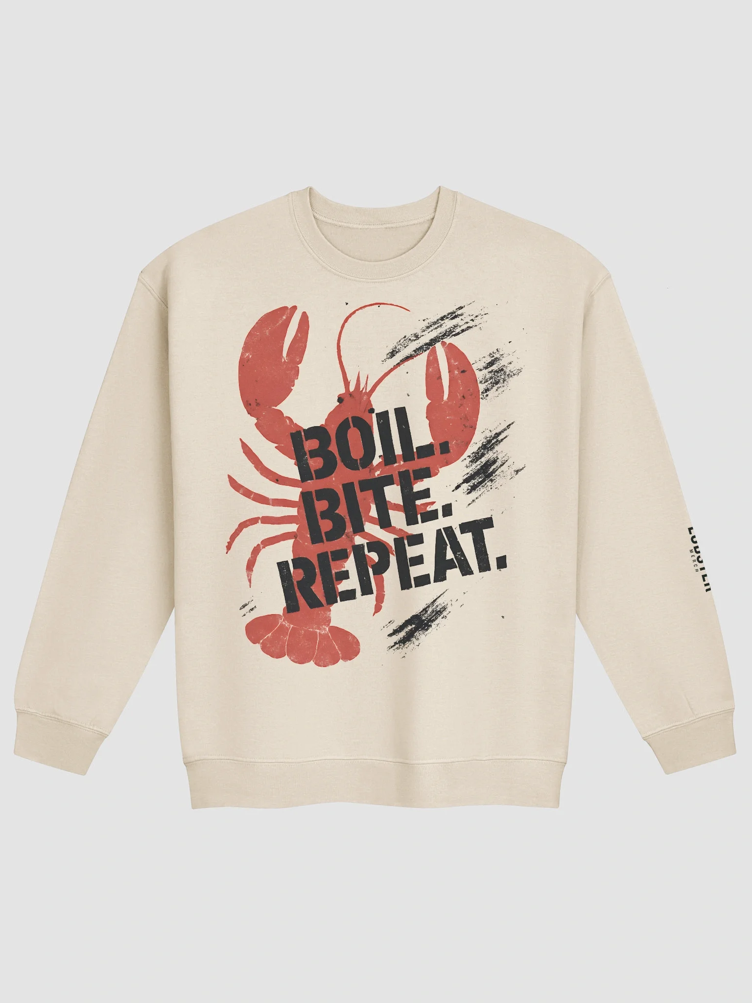 Boil. Bite. Repeat. Sweatshirt | Grunge Lobster Streetwear Pullover product image (1)