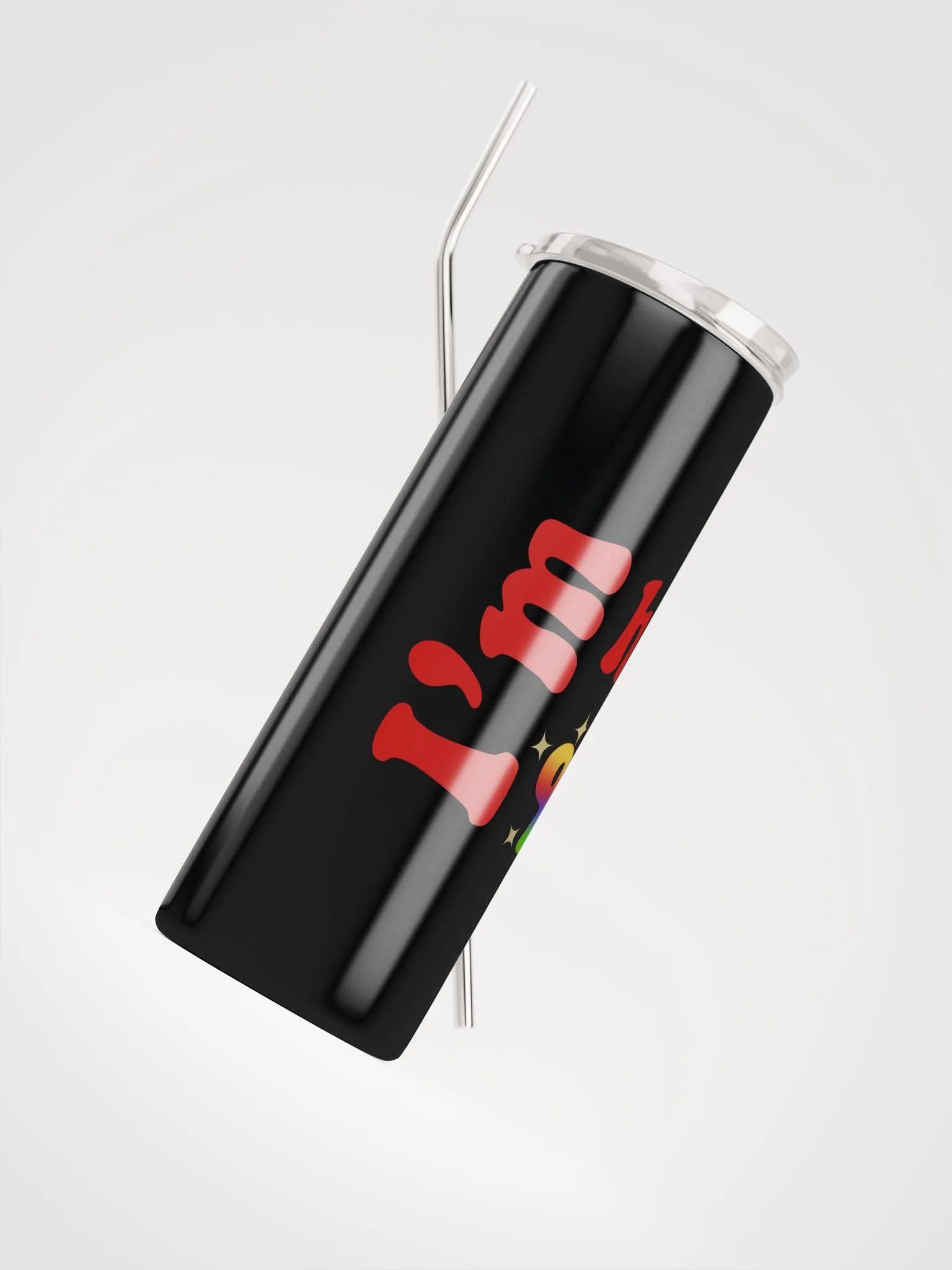 I'm Here and Queer Stainless Steel Tumbler product image (4)