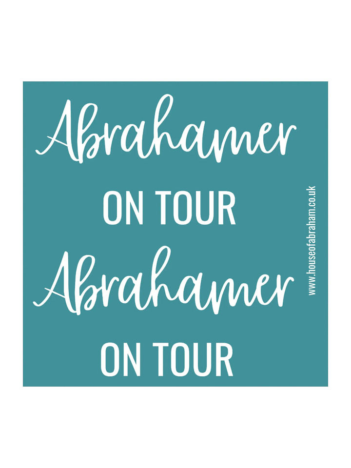 Abrahamer On Tour - Teal Sticker product image (2)