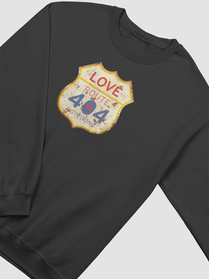 Vintage Love Route 404 Not Found Sweatshirt (Front Print), Cozy Crewneck, Perfect Gift for Road Trip Lovers, Casual Fashion, Unisex Sweater product image (20)
