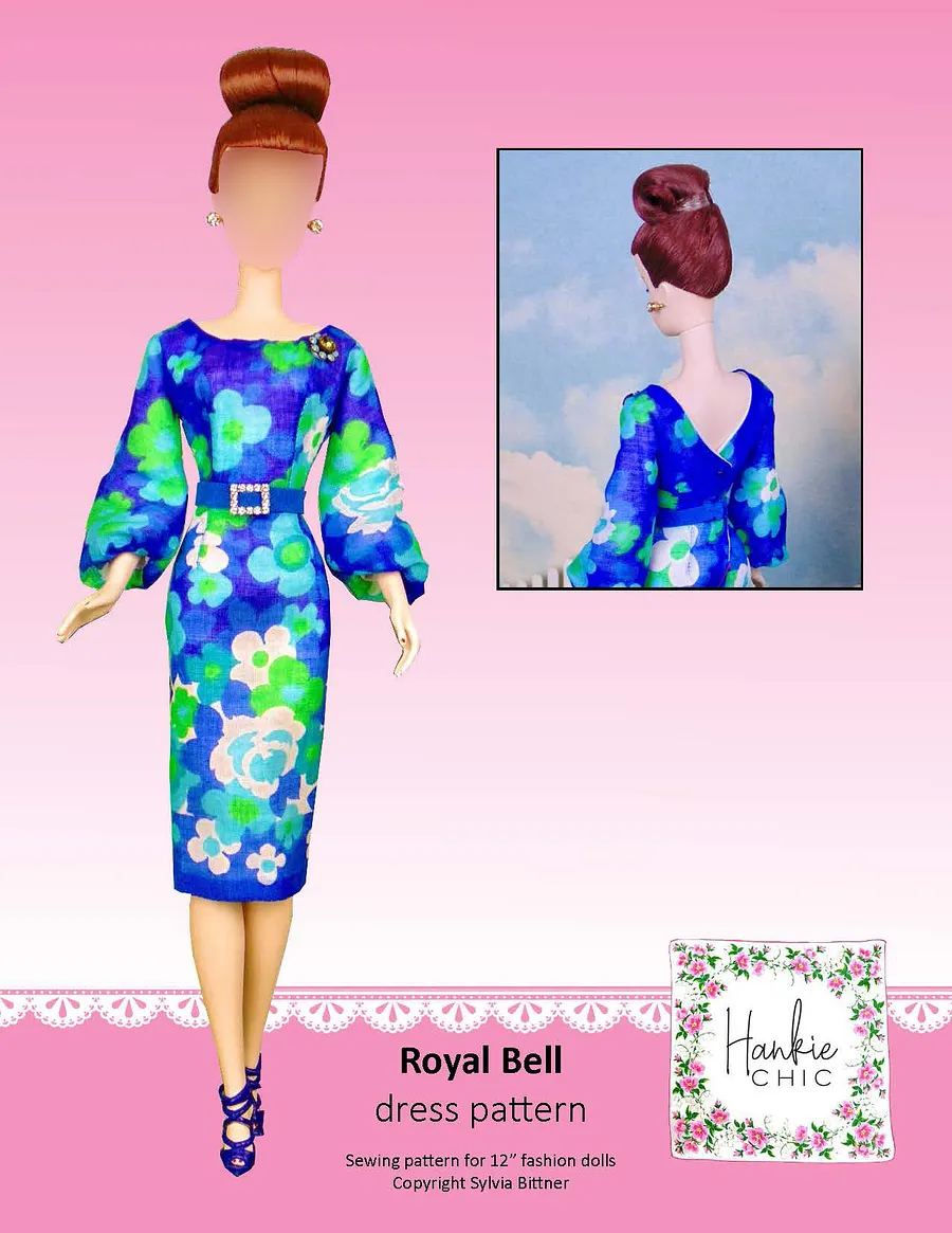 Royal Bell sewing pattern for 12" fashion dolls product image (1)
