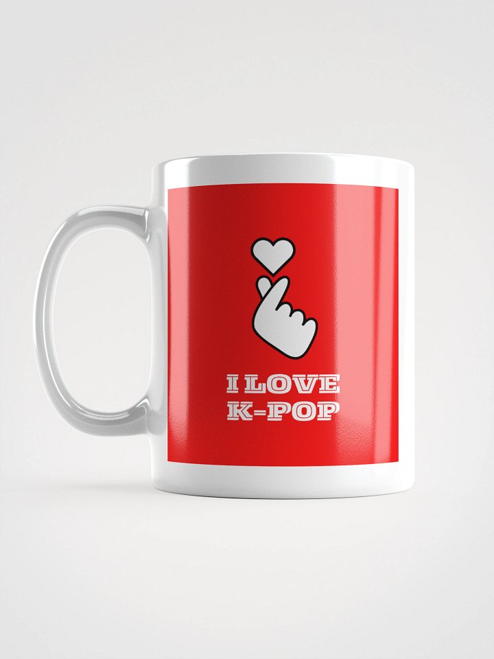 K-POP South Korean finger heart symbol mug product image (1)