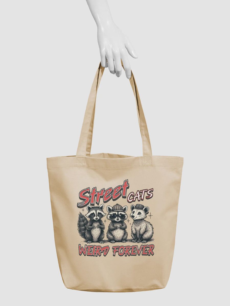 Street Cats Weird Forever Raccoon Tote Bag product image (6)