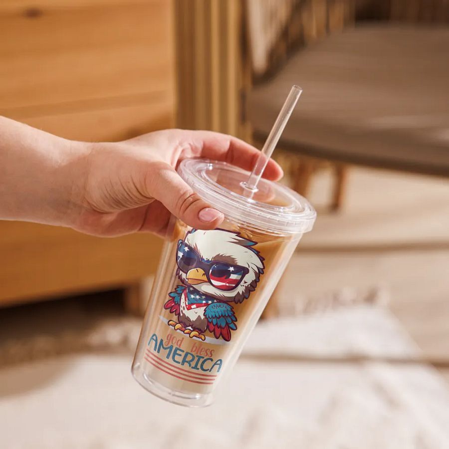 Patriotic Eagle Double Wall Tumbler product image (9)