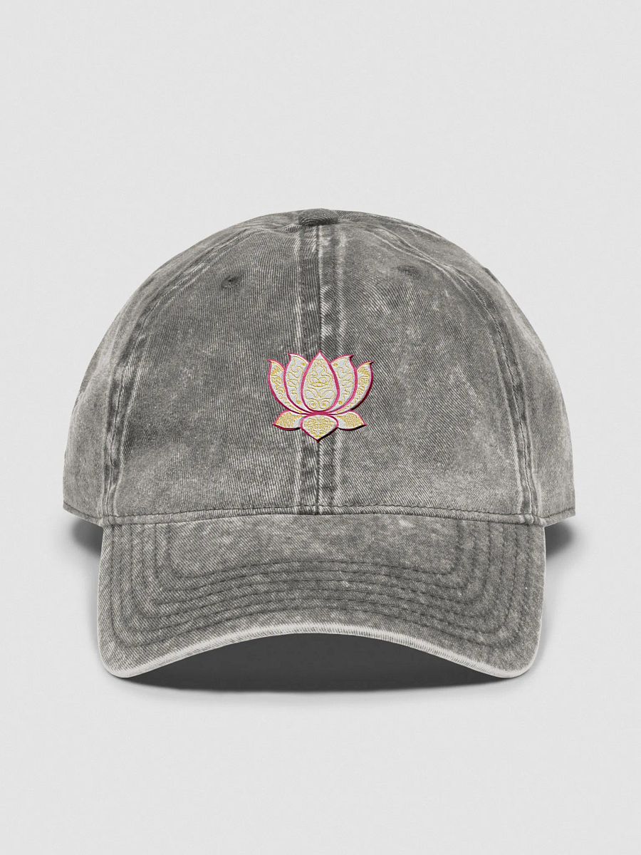 Lotus Elegance Vintage Dad Hat product image (1)