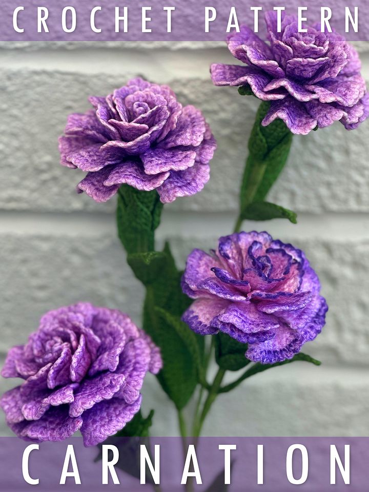 Crochet Carnation Pattern product image (1)