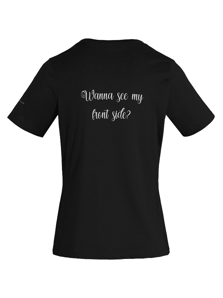 Wanna See My Front Side White - Women's V-Neck Tee product image (1)
