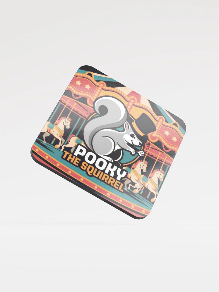 Coaster or micro art piece: pooky the squirrel product image (1)