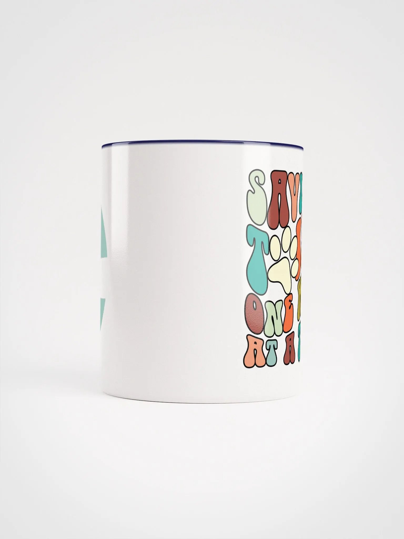 "Saving tails" Ceramic Mug with color inside product image (5)