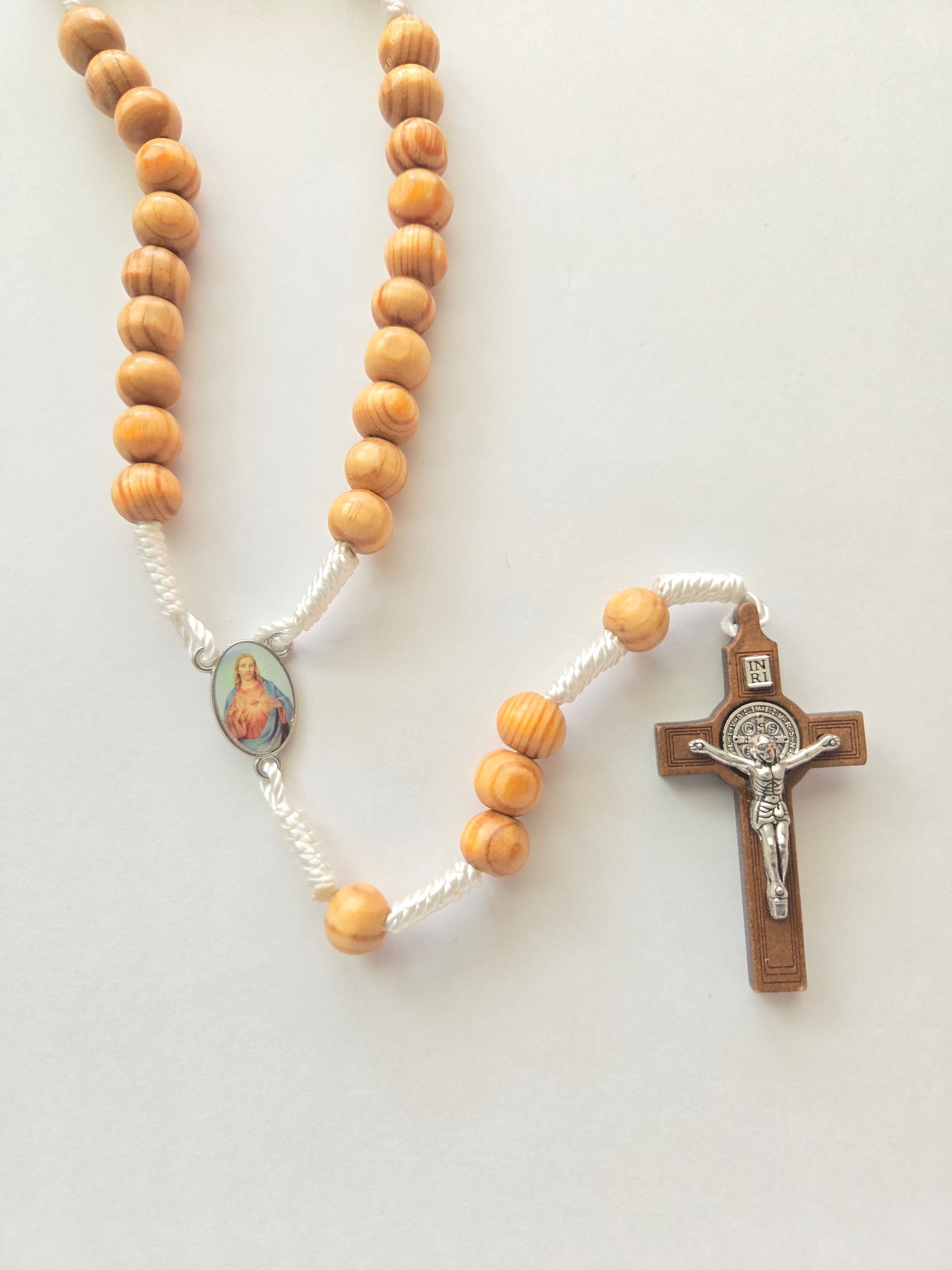 Sacred Heart Rosary with St Benedict Crucifix product image (13)