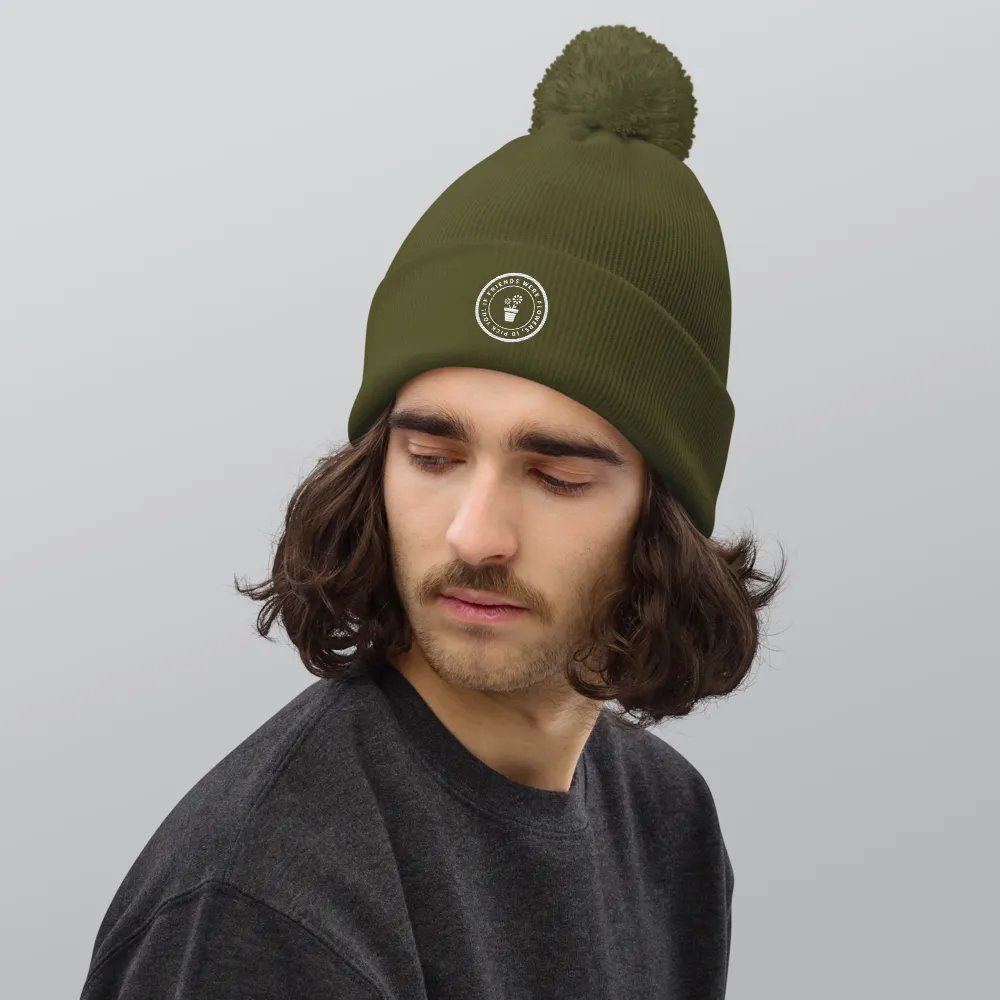 If Friends Were Flowers Pom Pom Beanie (Olive) product image (4)