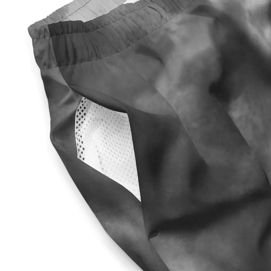 NRG Grunge Logo Swim Trunks (Smoke) product image (4)