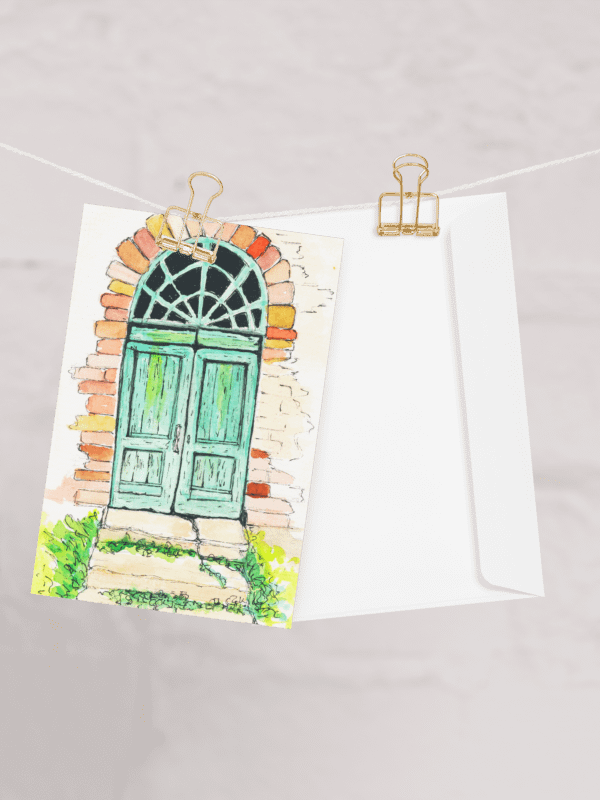 Double Door Arch Blank Card product image (3)