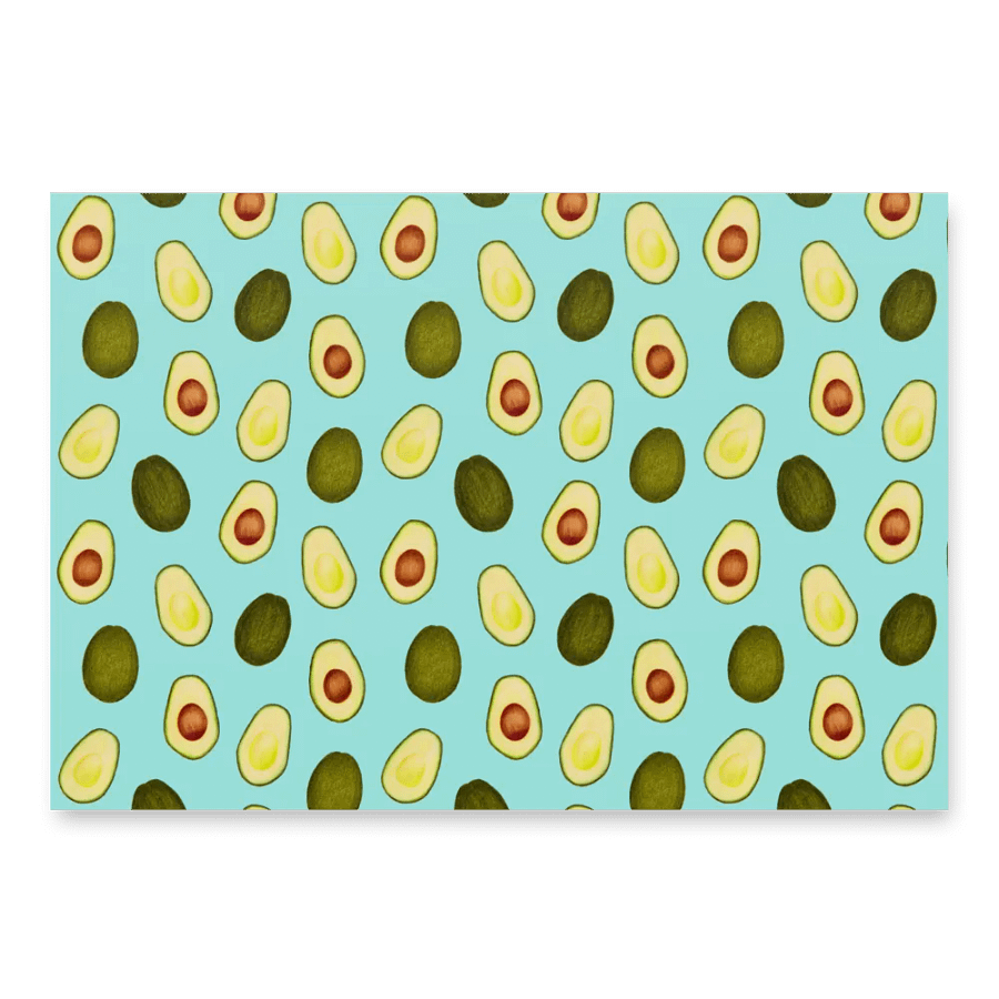 Avocado On Light Blue - Wrapping Paper product image (3)