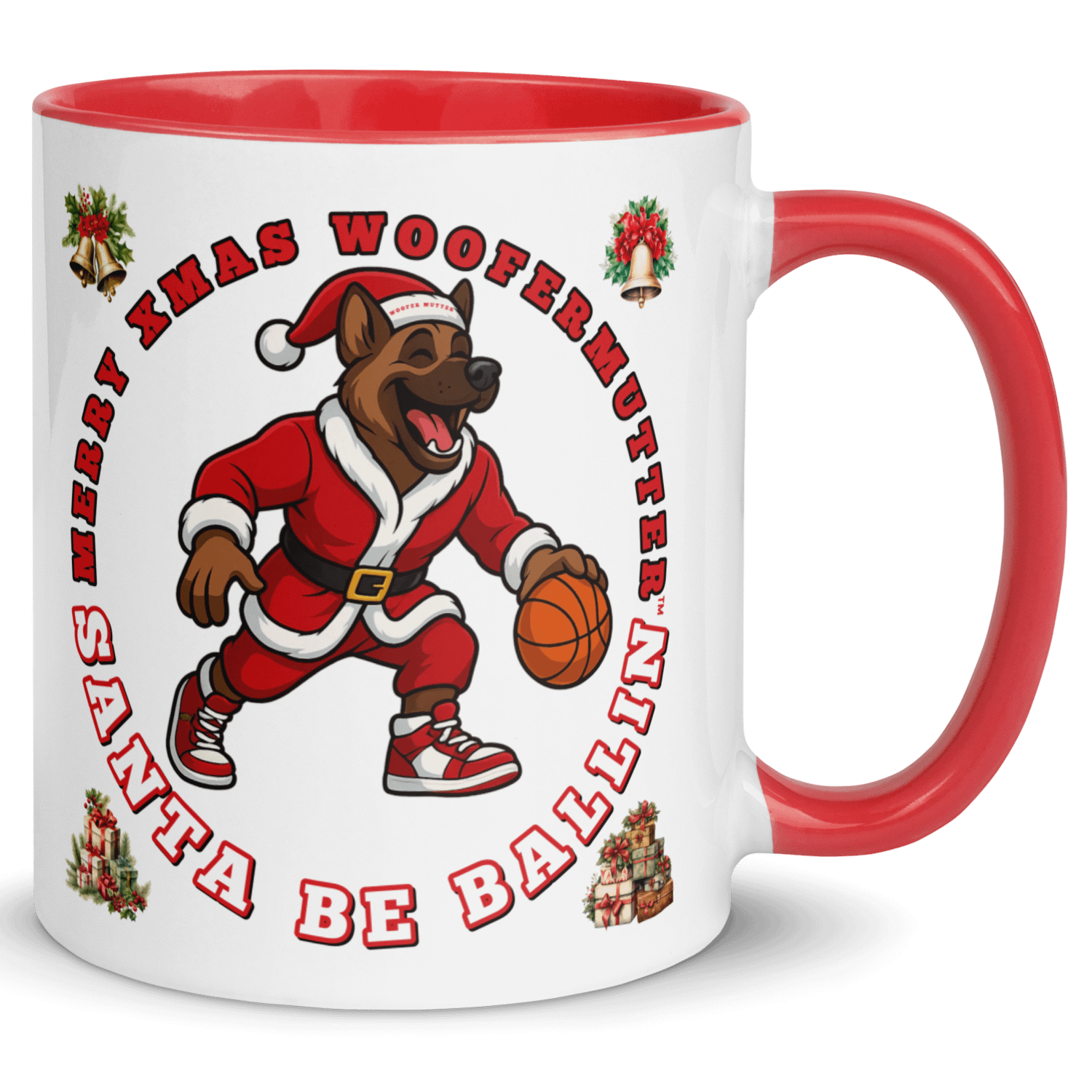 WooferMutter™ Santa Be Ballin Xmas Mug - German Shepherd product image (10)