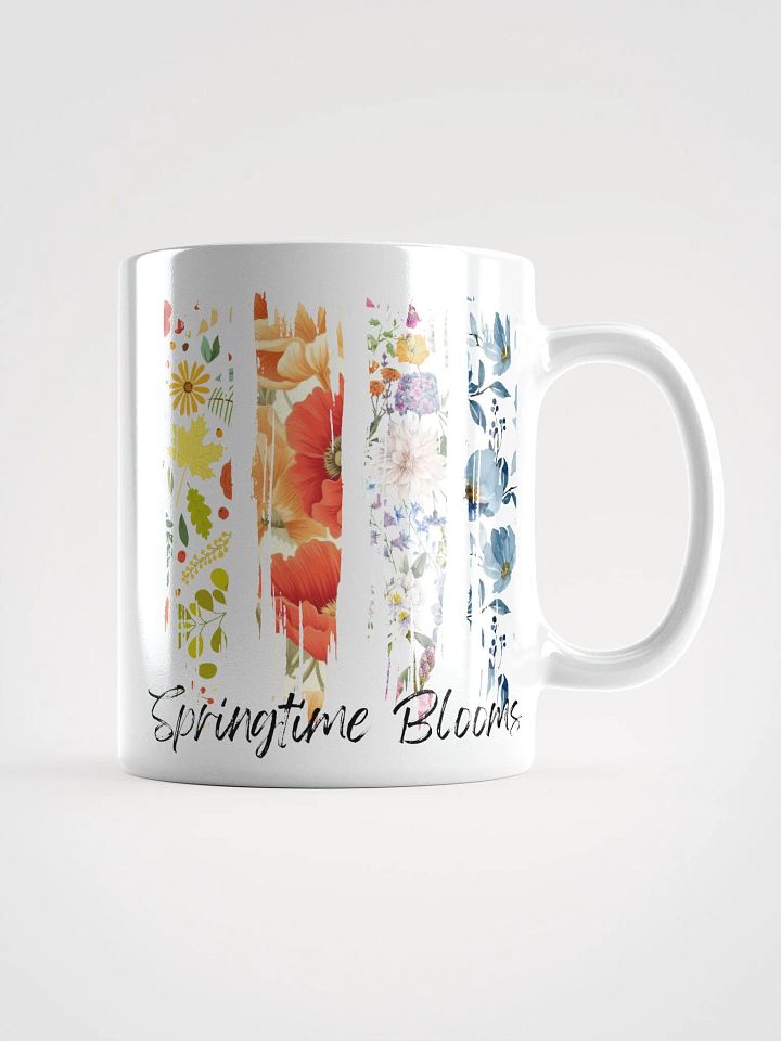 Springtime Blooms White Glossy Mug product image (1)