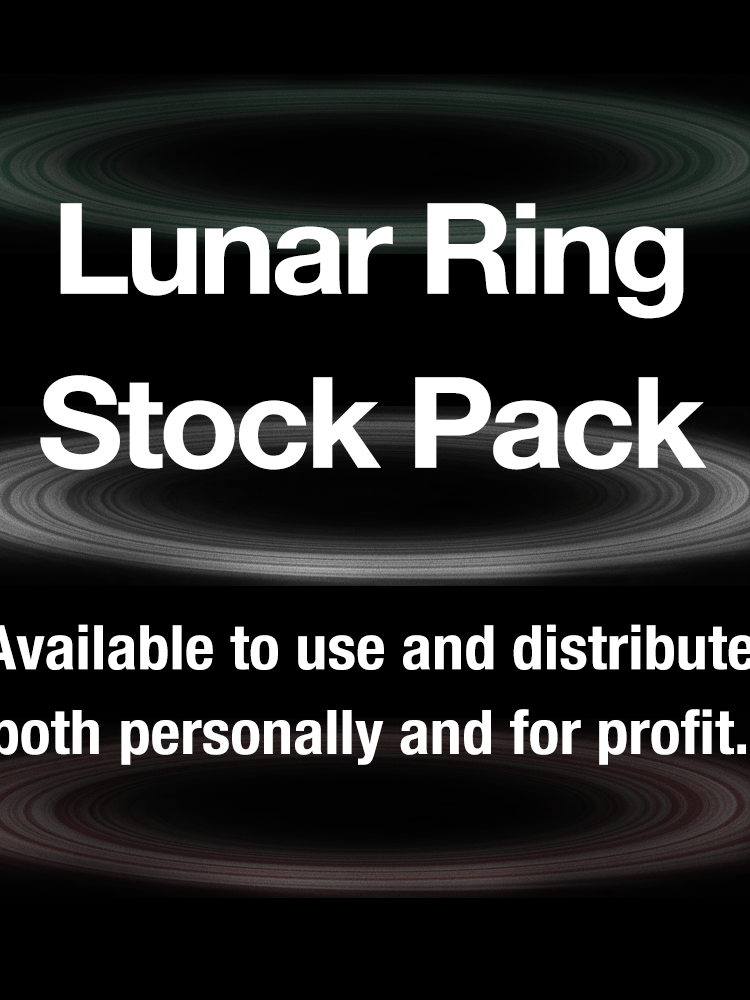 Lunar Rings - Editable PSD Stock Design File