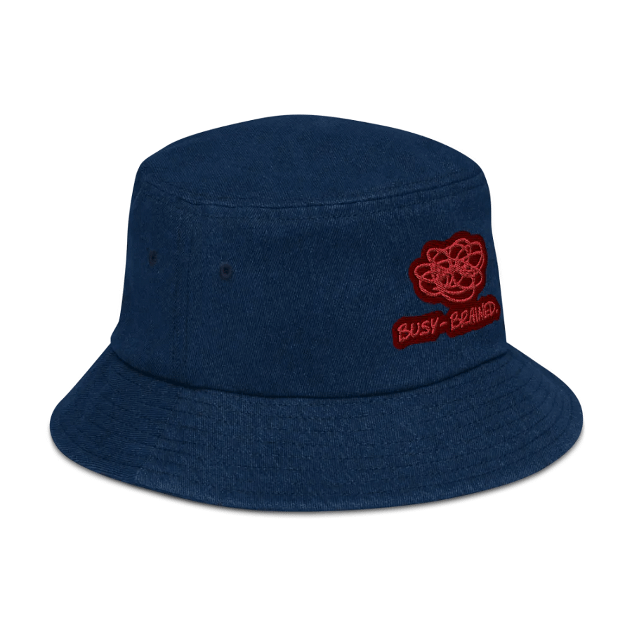 BUSY-BRAINED (cherry) denim bucket hat product image (3)