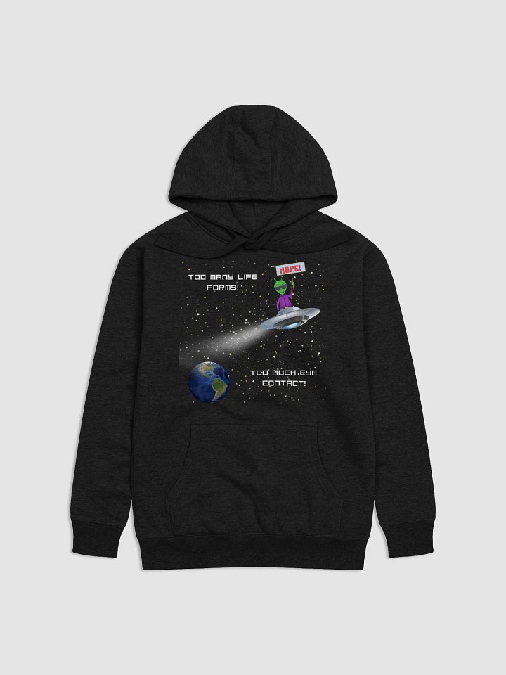 Galactic Nope Anxious Alien Unisex Hoodie product image (1)