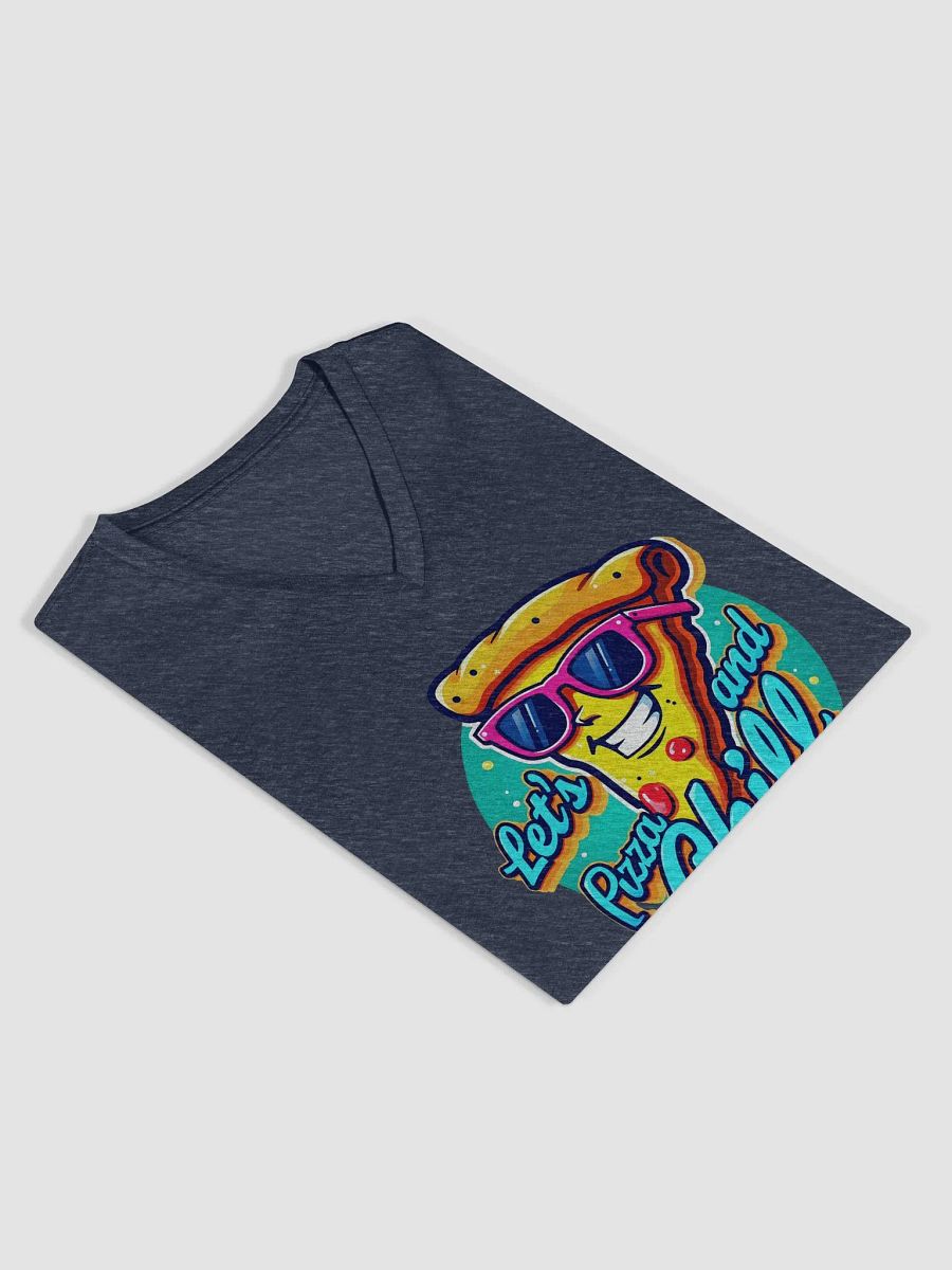 Pizza and Chill V-Neck Tee Bella+Canvas (Women's) product image (20)