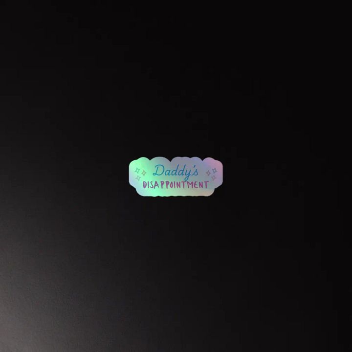 Daddy's Disappointment Holographic Sticker Sheet product image (4)