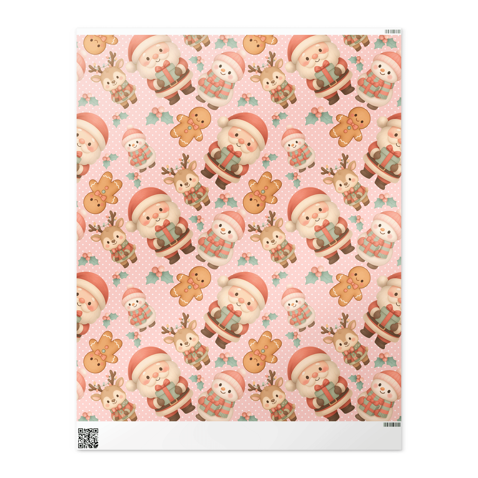 Santa and Reindeer Christmas Wrapping Paper product image (2)