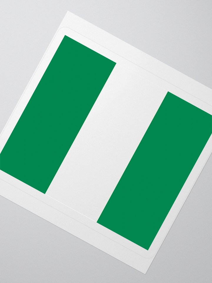 Exclusive Nigerian Flag Kiss-Cut Stickers - High-Quality Vinyl, Multiple Sizes product image (5)