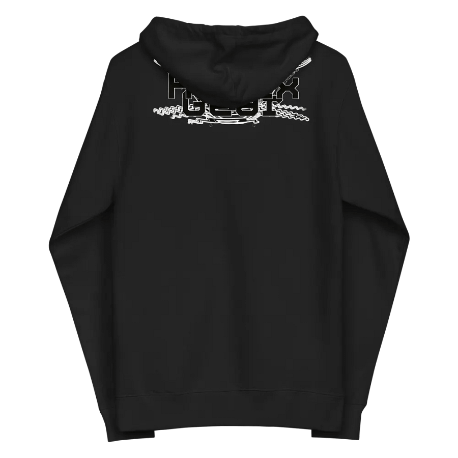 Fleece Zip Up Hoodie - Embroidered - Black HApex Gear Black Logo product image (5)