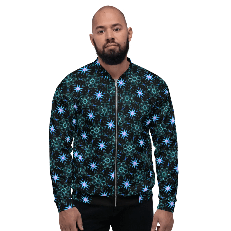 Abstract Repeating Design Unisex All Over Print Bomber Jacket product image (2)