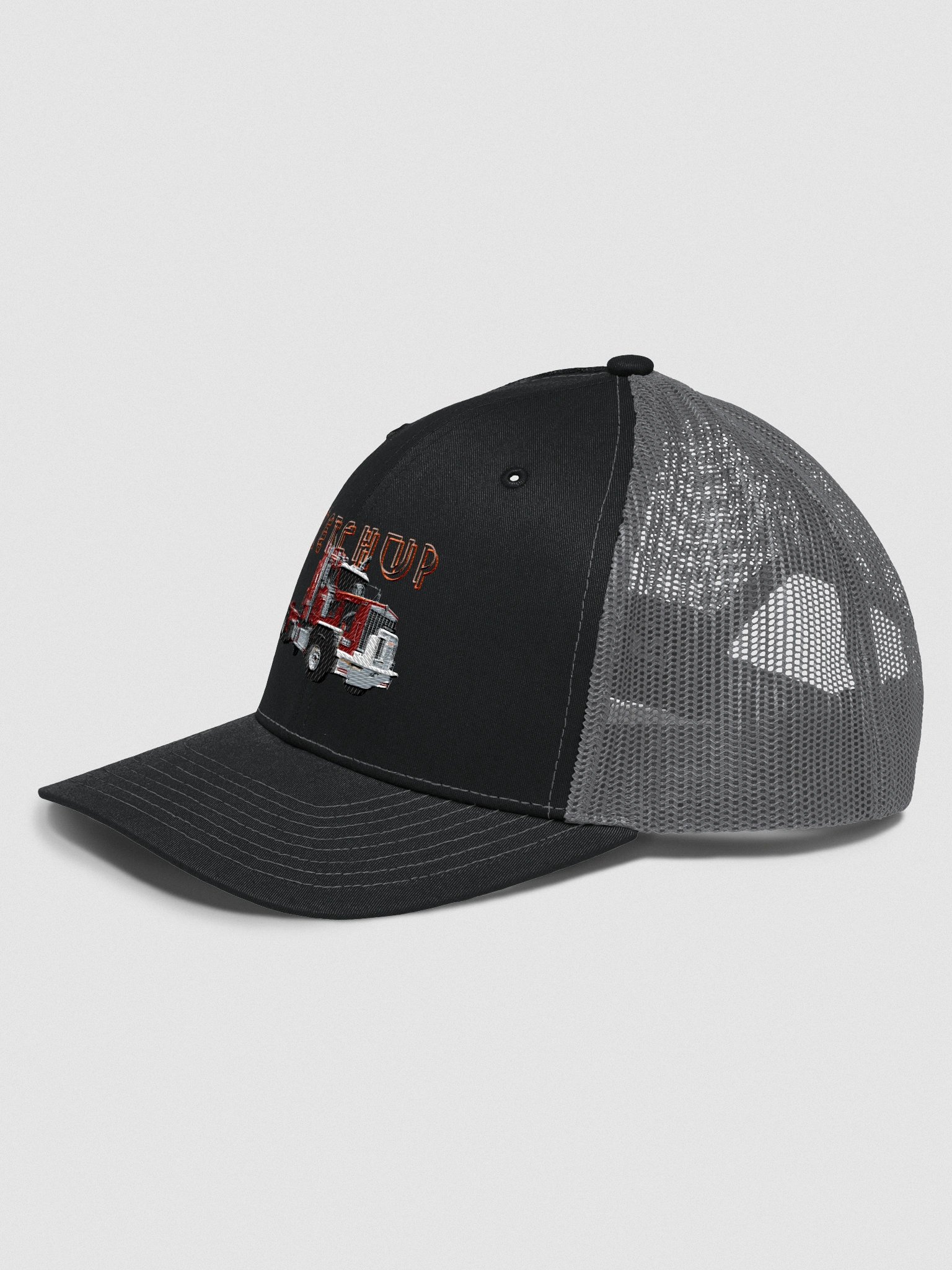Ketchup Neon Font Trucker Hats product image (2)
