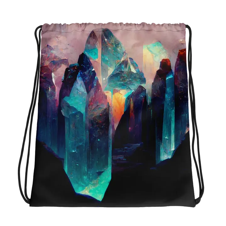 Ethereal Crystal Dreams Drawstring Bag product image (1)