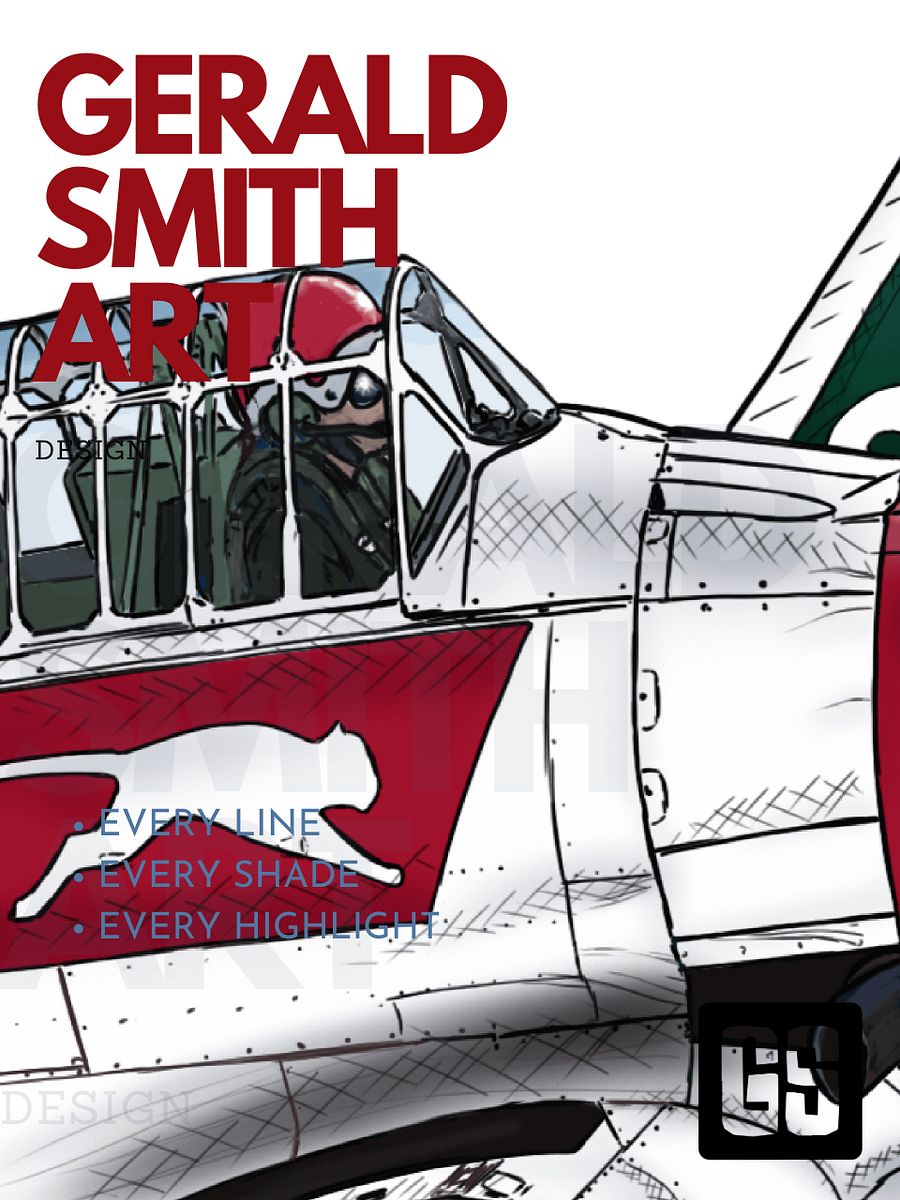 Aerobatic T-6 Harvard No 1 Aviation Art Gift Printable Wall Art product image (5)