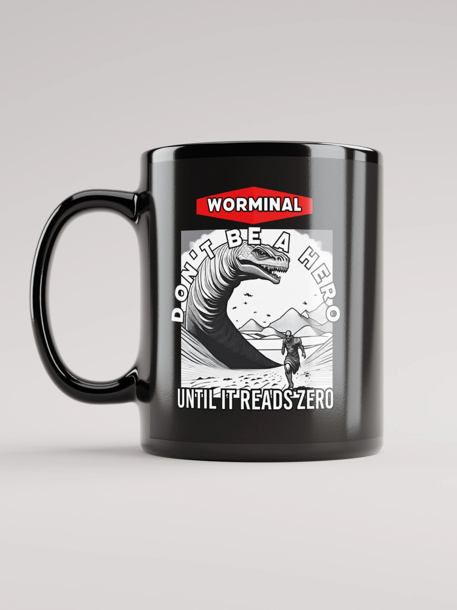 WORMINAL Black Glossy Mug product image (12)