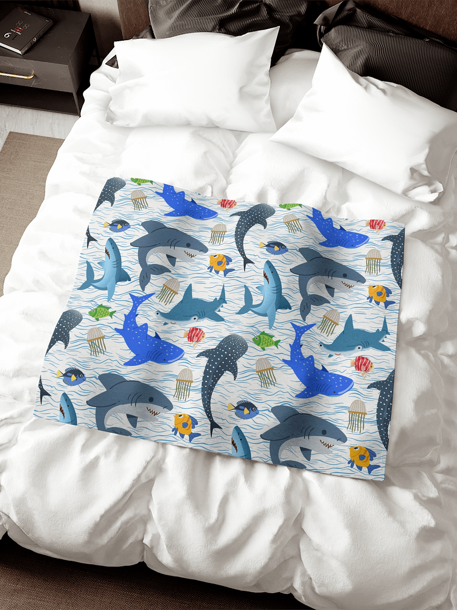 Shark Attack Seamless Pattern product image (3)