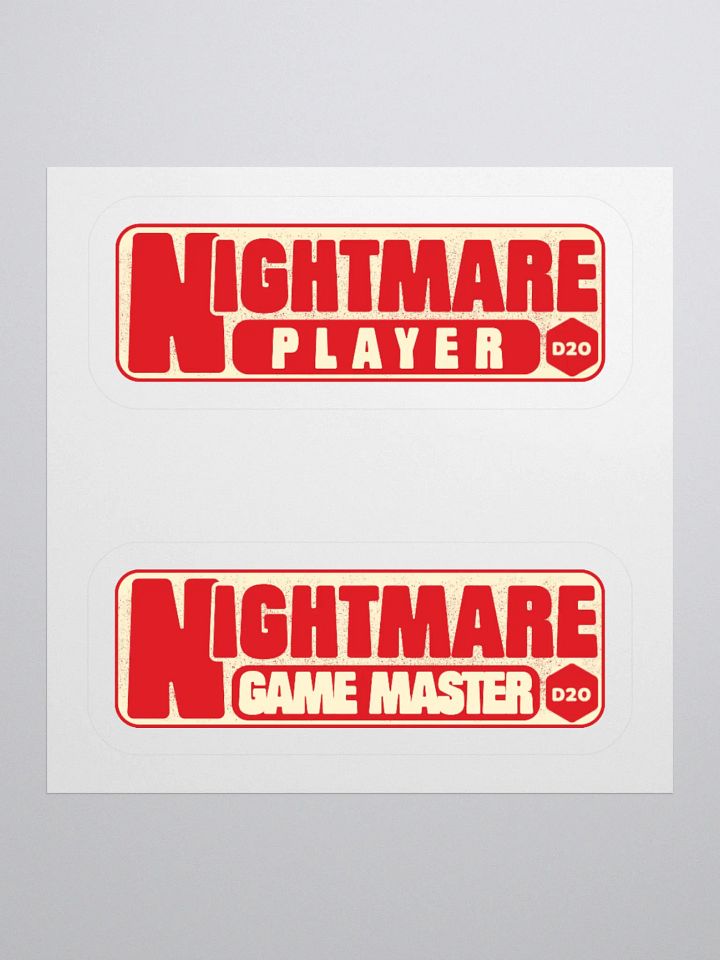 Nightmare Player | Nightmare GM 3" Stickers product image (1)