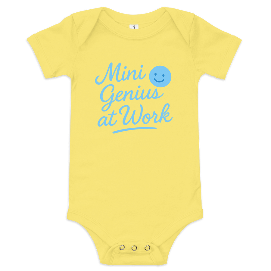 Mini Genius at Work Baby Onesie product image (1)