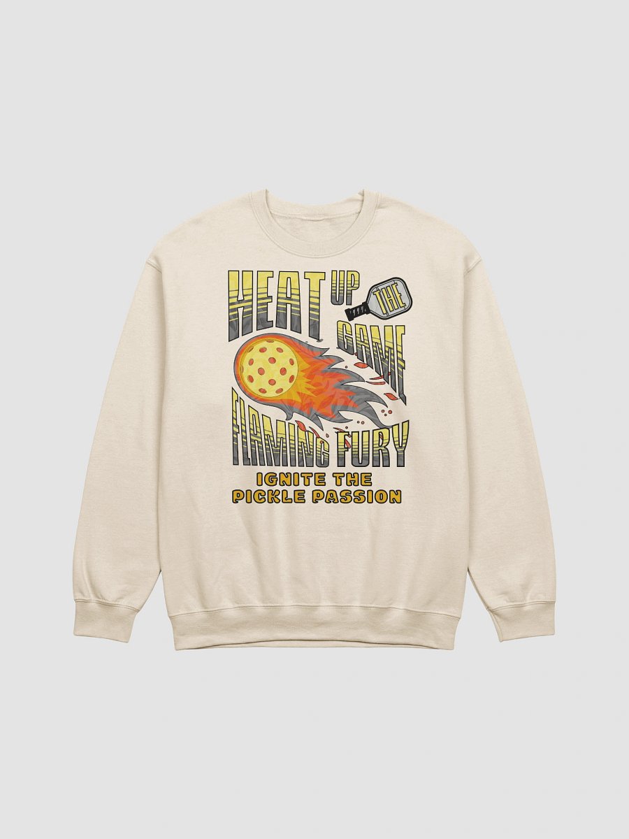 Heat Up The Game Flaming Fury Pickleball Passion Crewneck product image (21)