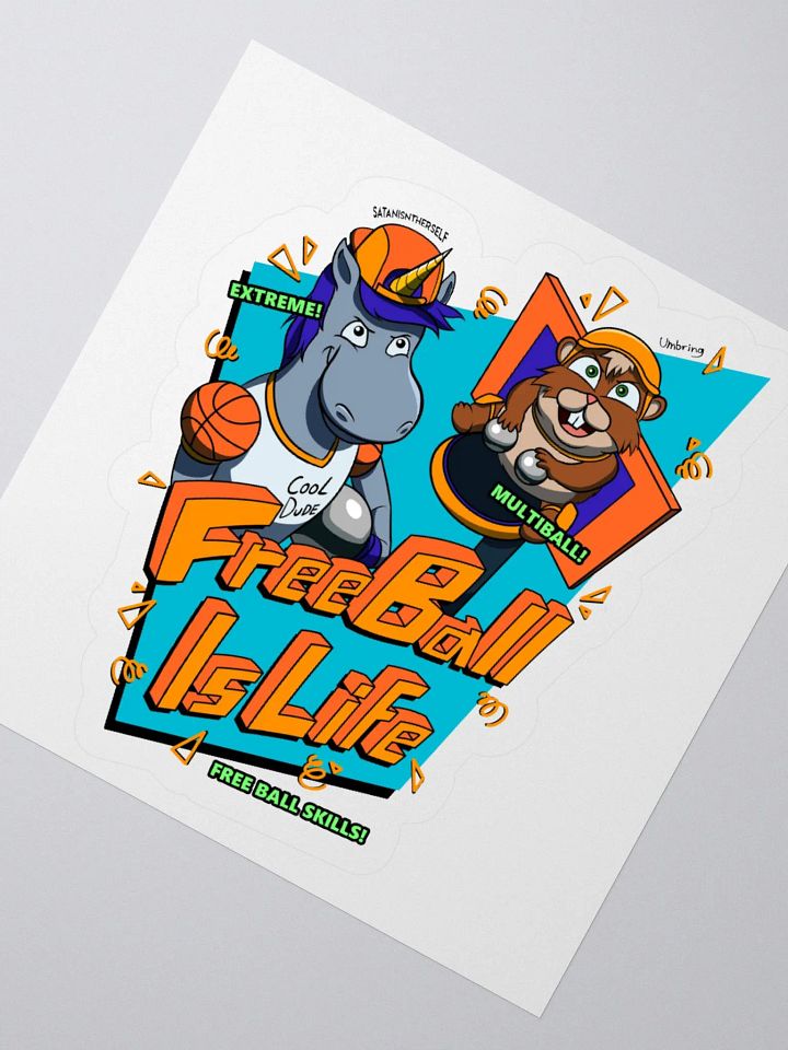 Free Ball is Life Sticker product image (2)