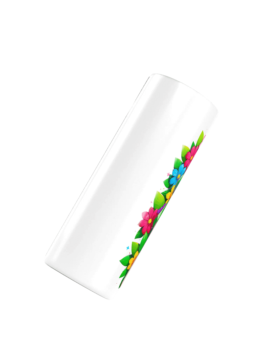 Brat 20 oz Skinny Stainless Steel Tumbler - White - Brat Life v2 product image (4)