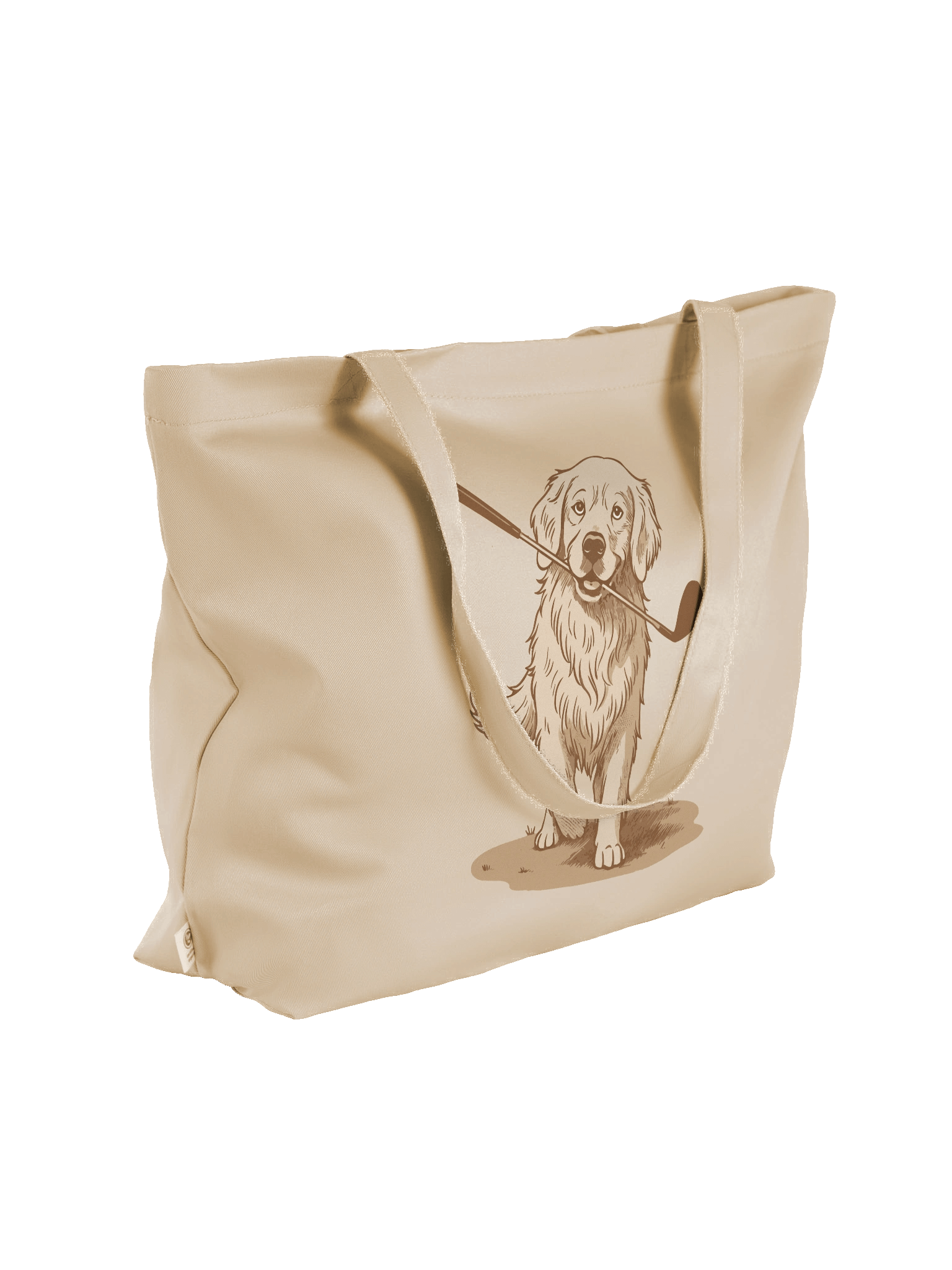 Golf Golden Retriever Eco-Friendly Tote product image (8)