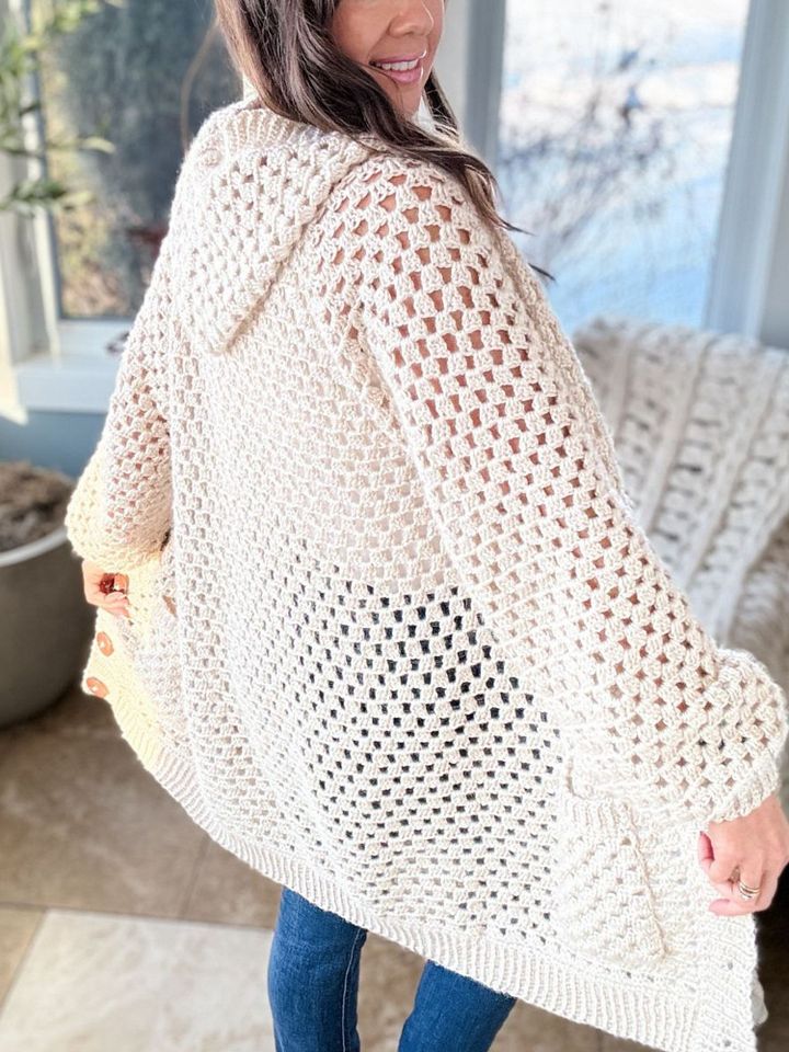 Granny Pop Hoodie Crochet Pattern product image (2)