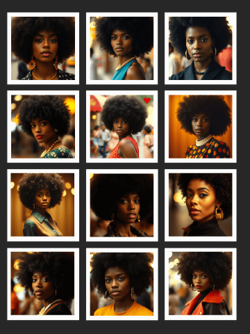101 Black Female Afro Portraits - Vintage Soul Download product image (3)