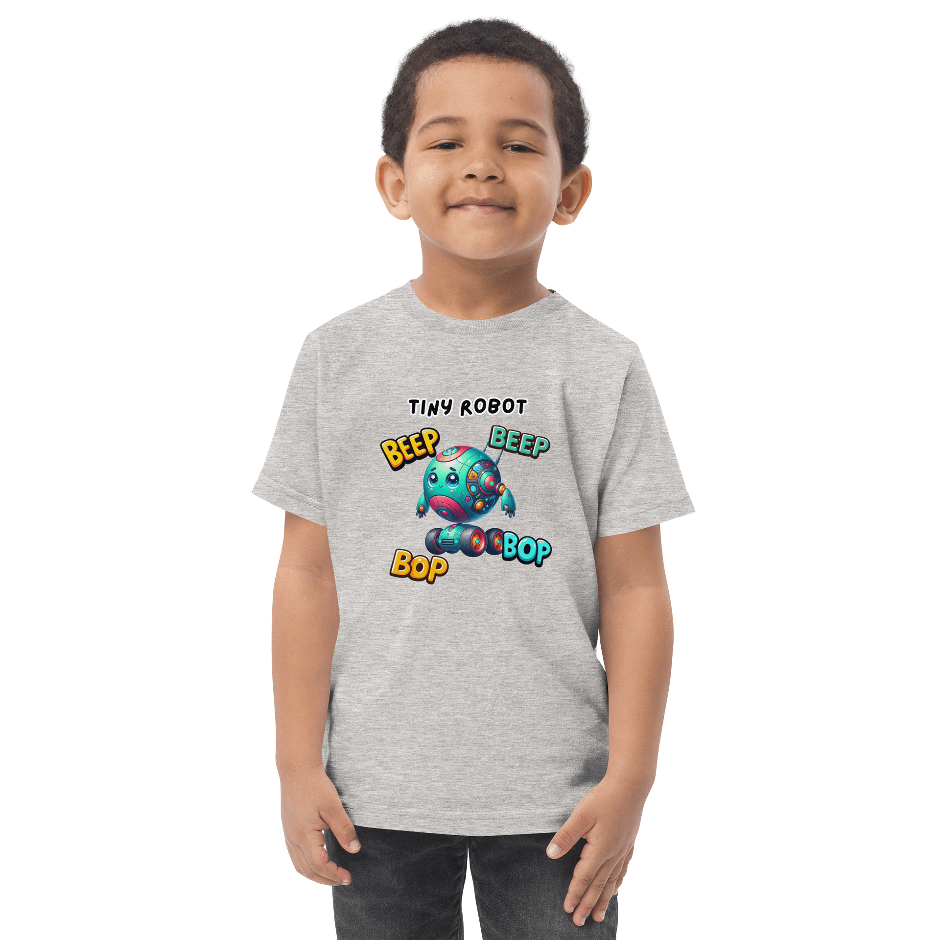 Beep Bop Tiny Robot Toddler T-Shirt product image (5)