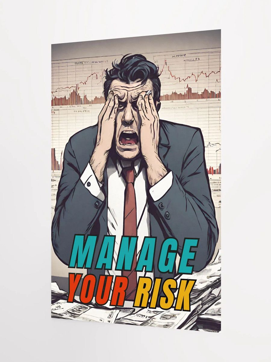 Inspirational Manage Your Risk Poster (Original Artwork) product image (8)